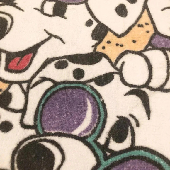 Vintage  Disney 101 Dalmatians Beach Towel Franco Cotton 58 x 28 - Picture 13 of 16